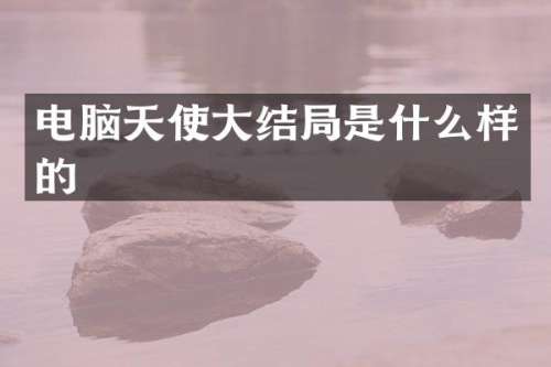 电脑天使大结局是什么样的