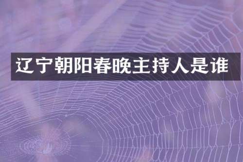 辽宁朝阳主持人是谁