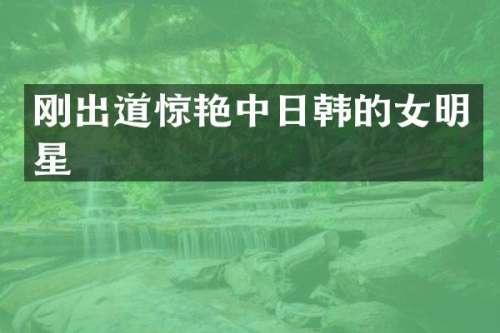 刚出道惊艳中日韩的女明星