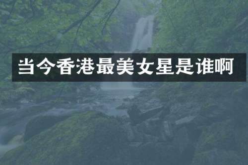 当今香港最星是谁啊