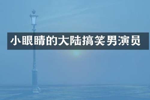 小眼睛的大陆搞笑男演员