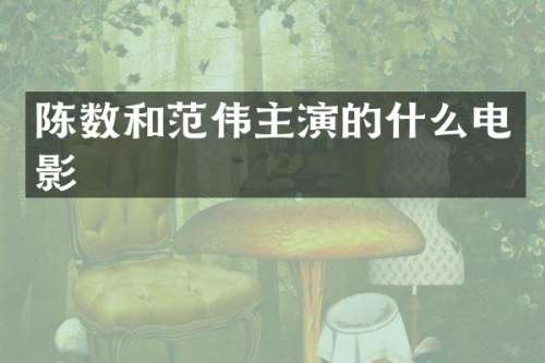 陈数和范伟主演的什么电影