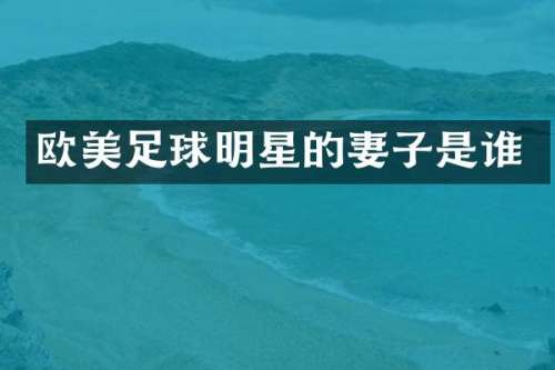 欧美足球明星的妻子是谁