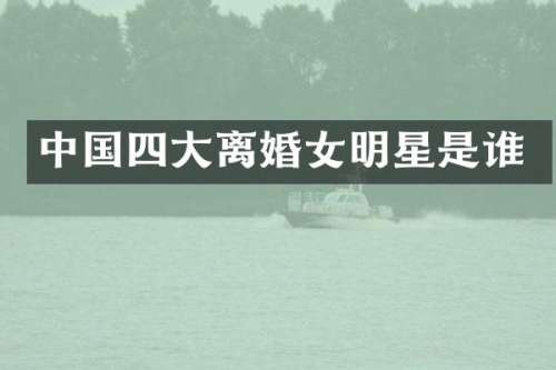 中国四大离婚女明星是谁