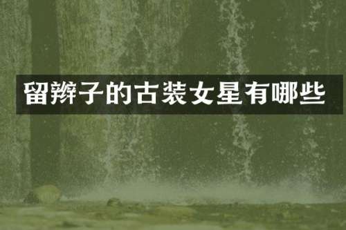 留辫子的古装女星有哪些