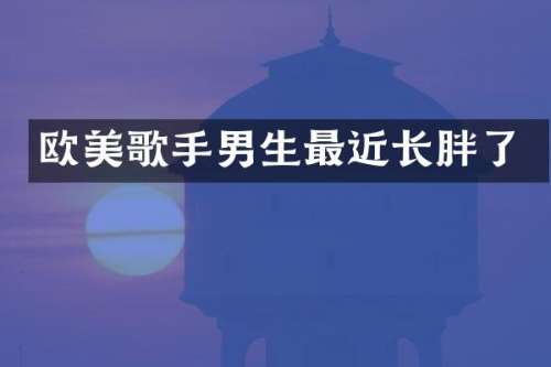 欧美歌手男生最近长胖了