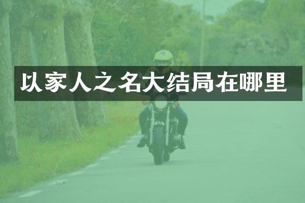 以家人之名大结局在哪里