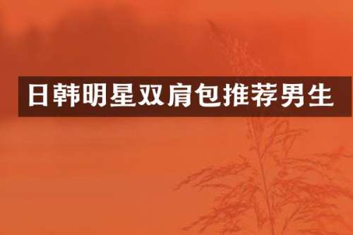 日韩明星双肩包推荐男生
