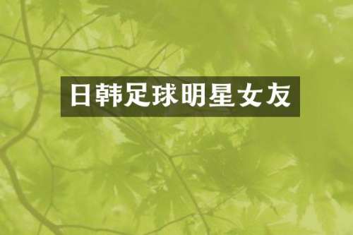 日韩足球明星女友