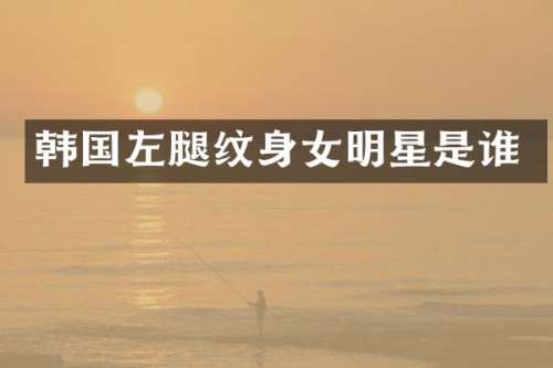 韩国左腿纹身女明星是谁