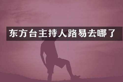 东方台主持人路易去哪了