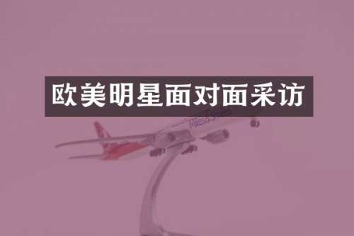 欧美明星面对面采访