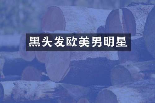 黑头发欧美男明星