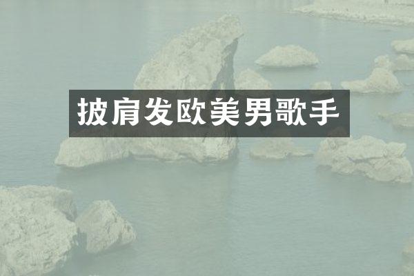 披肩发欧美男歌手