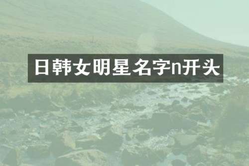 日韩女明星名字n开头