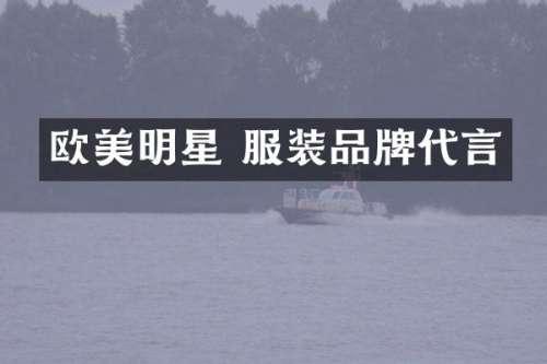 欧美明星 服装品牌代言