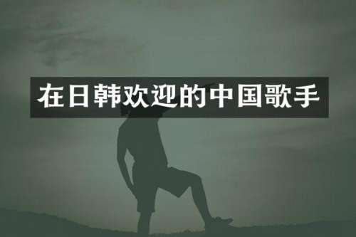 在日韩欢迎的中国歌手