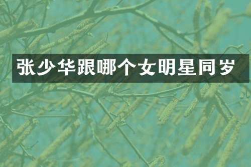 张少华跟哪个女明星同岁