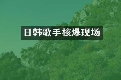 日韩歌手核爆现场