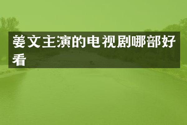 姜文主演的电视剧哪部好看