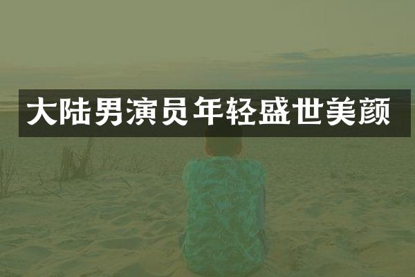 大陆男演员年轻盛世美颜