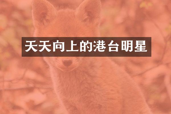 天天向上的港台明星