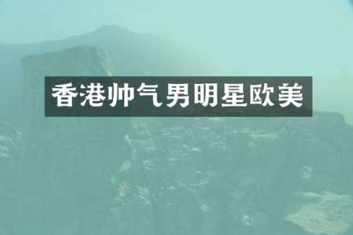 香港帅气男明星欧美