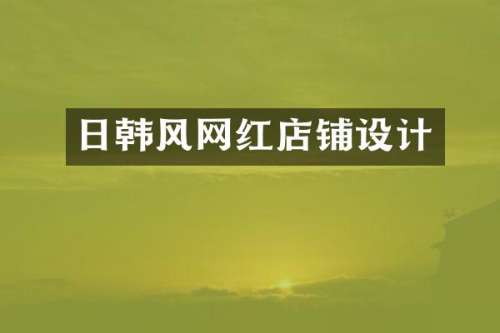 日韩风网红店铺设计