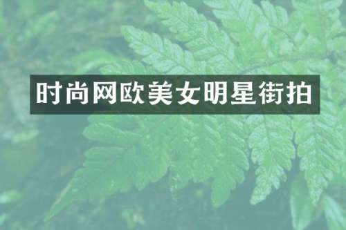 时尚网欧明星街拍