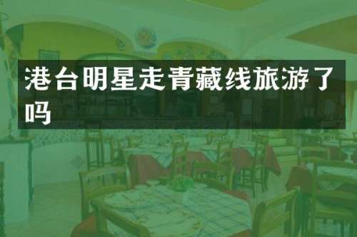 港台明星走青藏线旅游了吗
