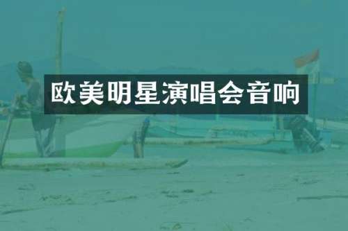欧美明星演唱会音响