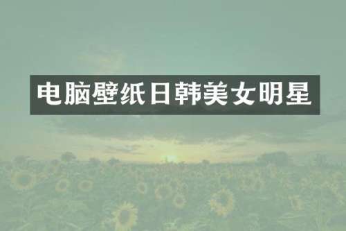 电脑壁纸日韩明星