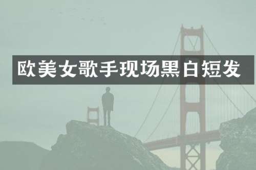 欧歌手现场黑白短发