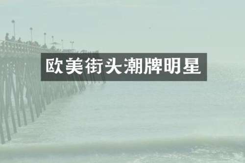 欧美街头潮牌明星
