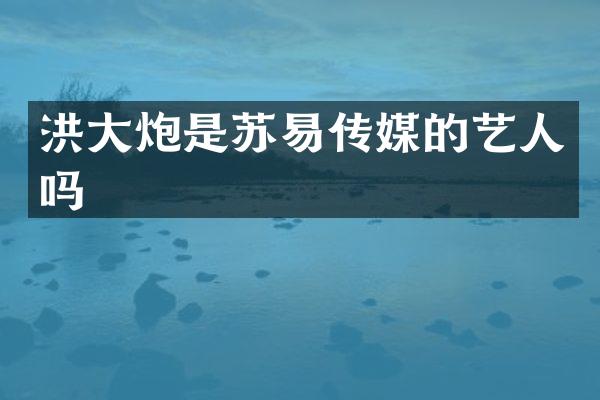 洪大炮是苏易传媒的艺人吗