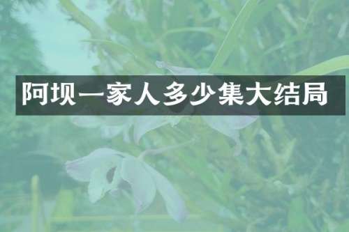 阿坝一家人多少集大结局