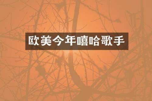 欧美今年嘻哈歌手