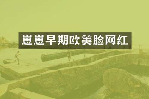 崽崽早期欧美脸网红