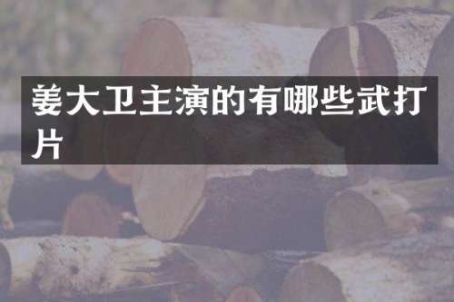 姜大卫主演的有哪些武打片