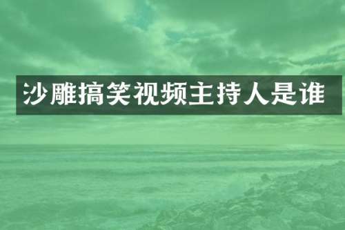 沙雕搞笑视频主持人是谁