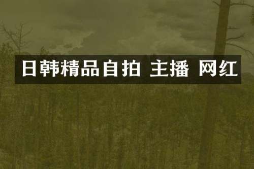 日韩精品自拍 主播 网红