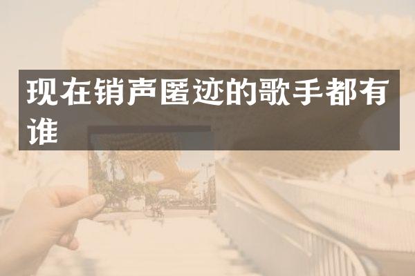 现在销声匿迹的歌手都有谁