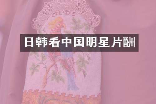 日韩看中国明星片酬
