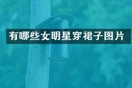 有哪些女明星穿裙子图片