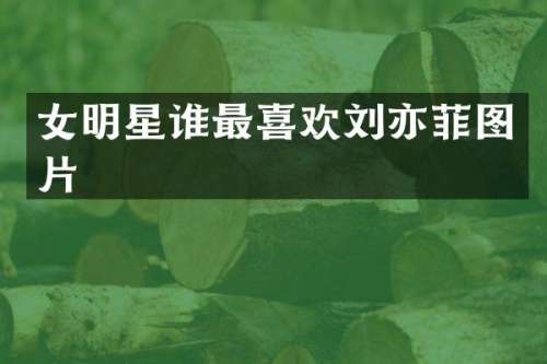 女明星谁最喜欢刘亦菲图片