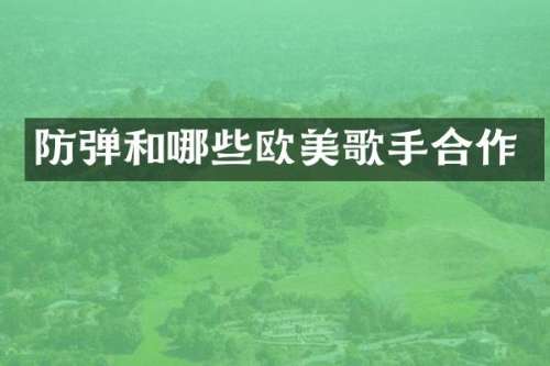 和哪些欧美歌手合作