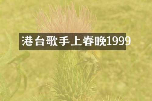 港台歌手上1999