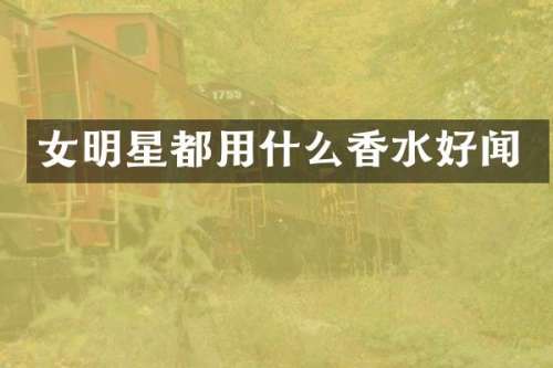 女明星都用什么香水好闻