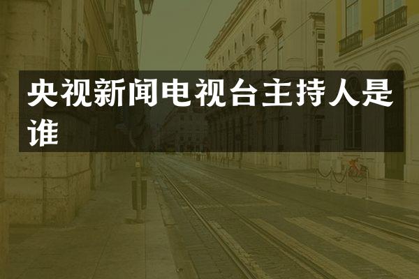 央视新闻电视台主持人是谁