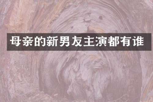 母亲的新男友主演都有谁